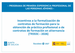 Programa de primera experiencia profesional de las personas jóvenes